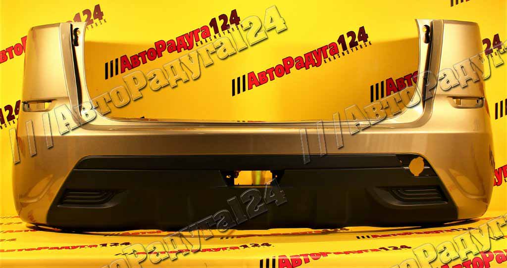 Бампер Лада Икс Рей, Lada XRay задний Серый базальт (242)