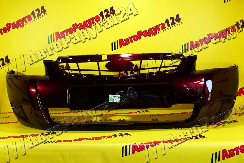 Бампер ВАЗ 21704, 21724 Лада Приора Lada Priora передний Портвейн (192)