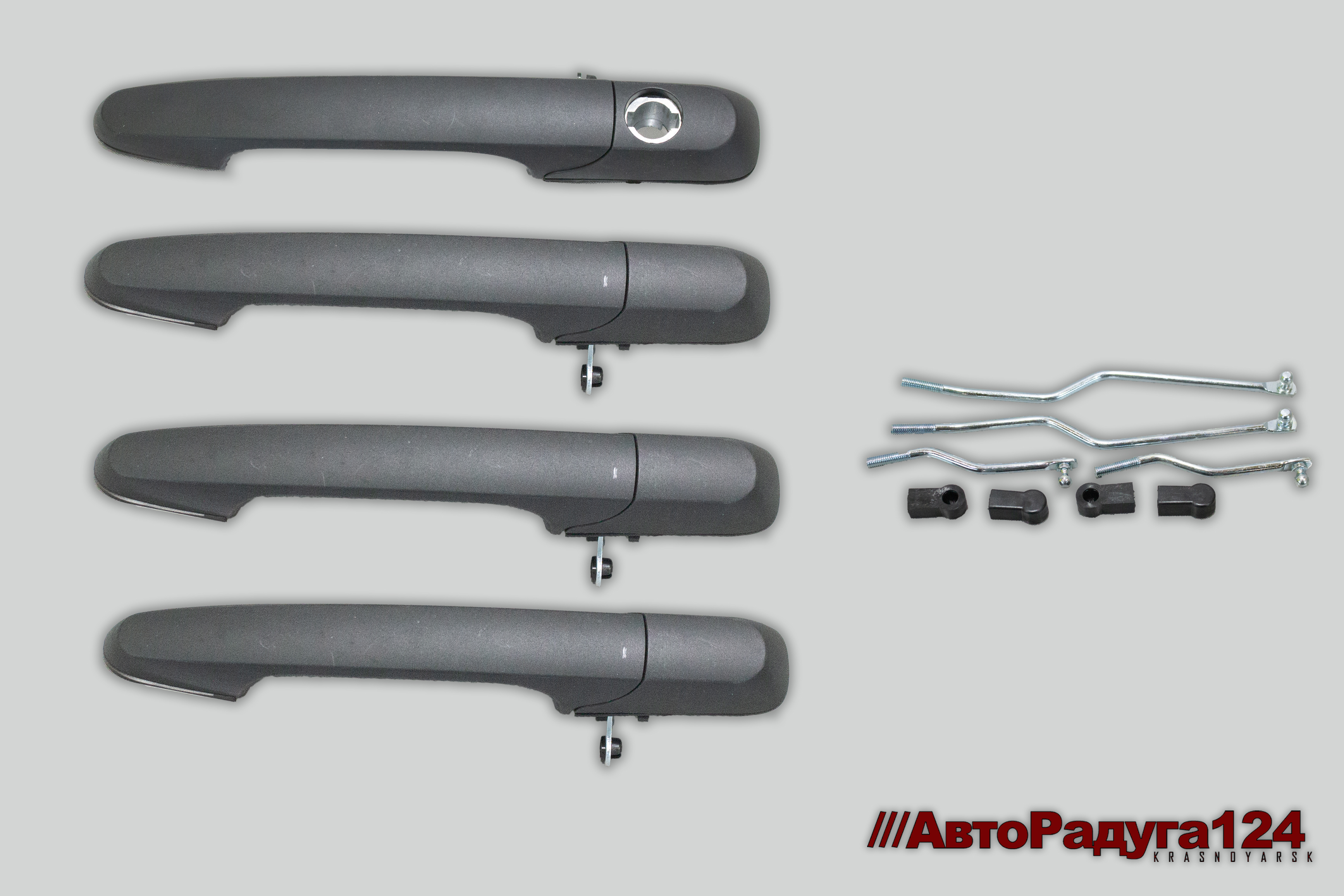 Евроручки ВАЗ 2115, 2109 неокрашенные (под одну личинку) (Компл.-4 шт.) (Vimmer)