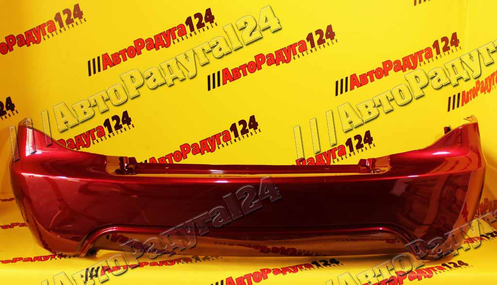 Бампер Daewoo Nexia, Дэу Нексия (2008-) задний Spinel Red (74U)