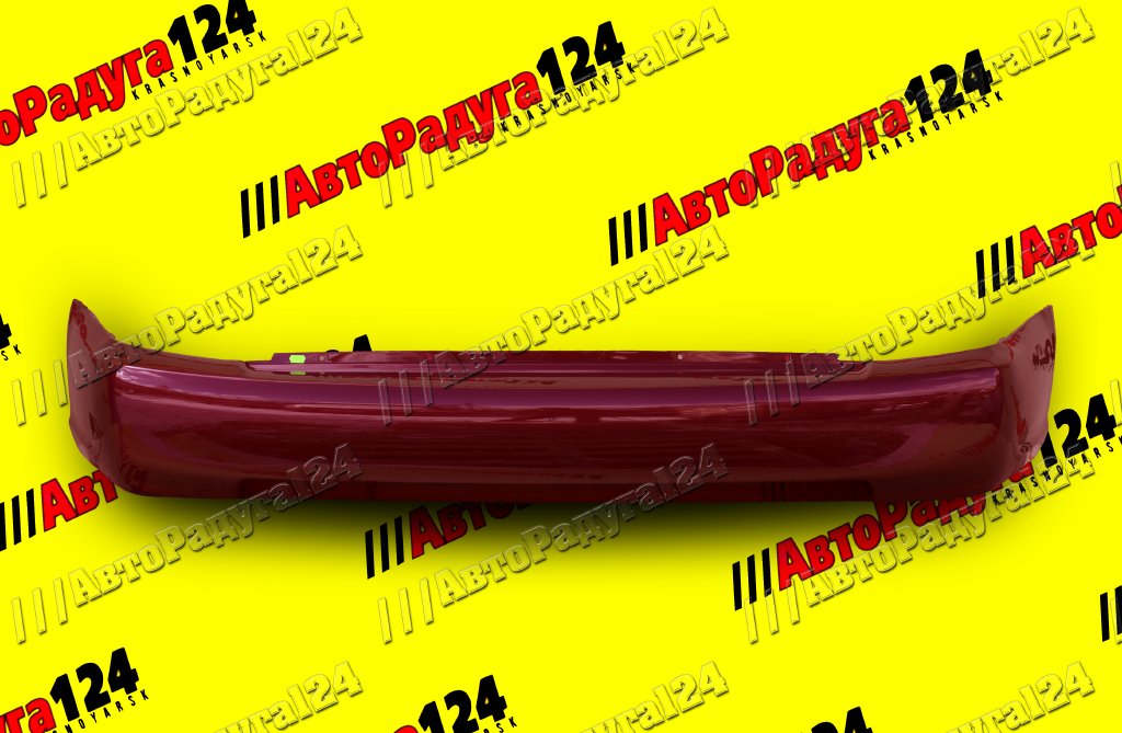 Бампер Hyundai Accent, Хендай Акцент задний Вишневый перламутр (R03)