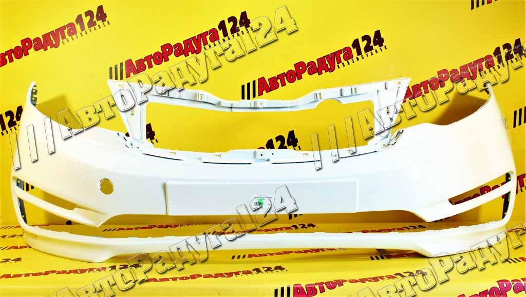 Бампер Kia Rio, Киа Рио (2015-) передний Белый (PGU)