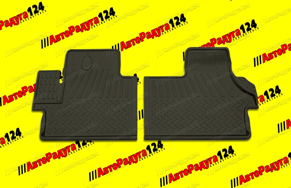 Коврики салонные Fiat Ducato (2007-Н.В.) резиновые (1015010100) (Rezkon)