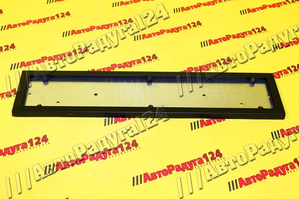 Рамка под номер антивандальная черная