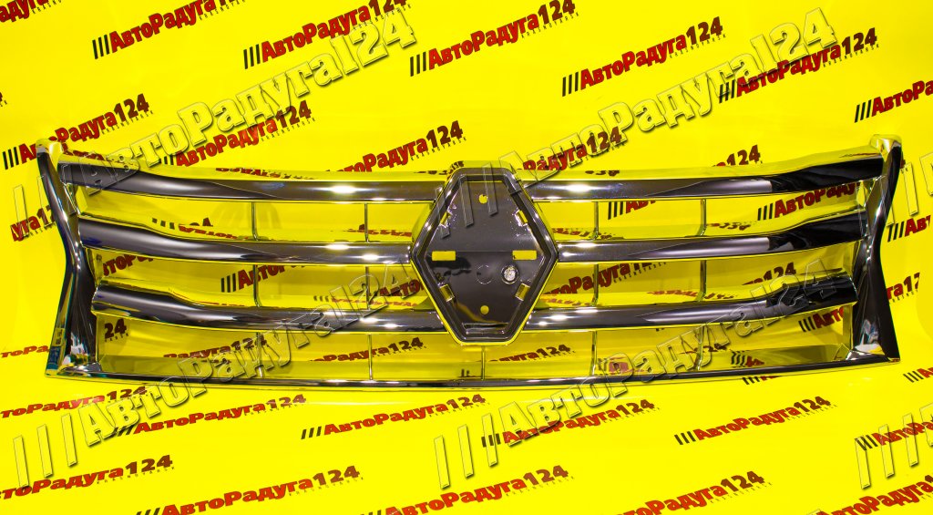 Решетка радиатора Renault Duster (2010-2014) верхняя (хром) [CMP0200201] (Компонент) (Д)