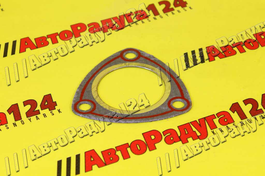 Прокладка приемной трубы ВАЗ 2110, 1118, 2170 дв.1,6 треугольная (герметик) (2110-1203021-113Г)