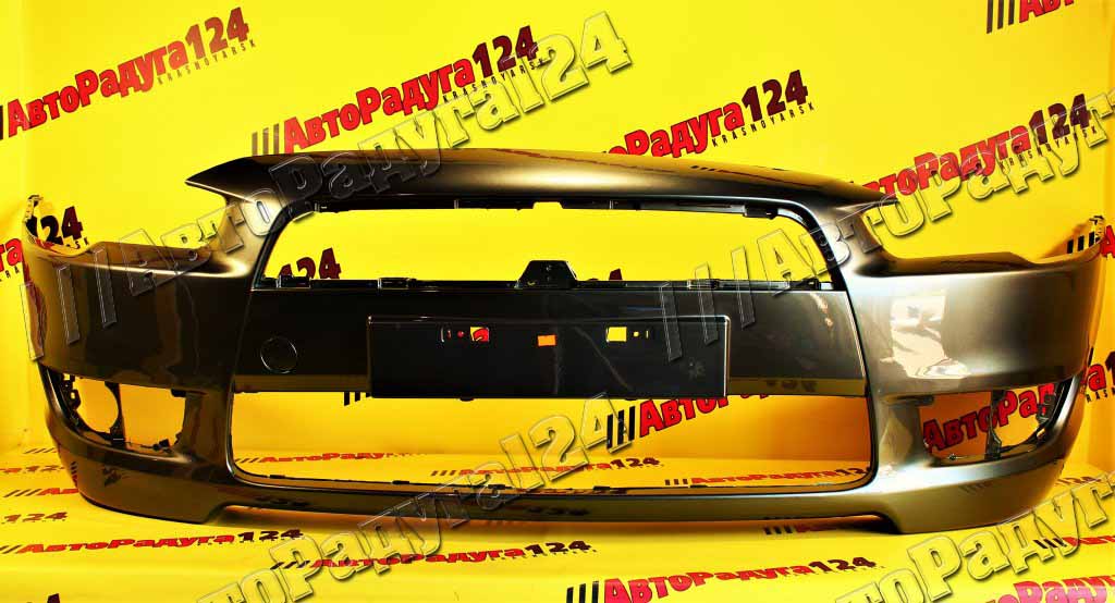 Бампер Mitsubishi Lancer X, Митсубиси Лансер 10 (2007-2010) передний Серый (A39)