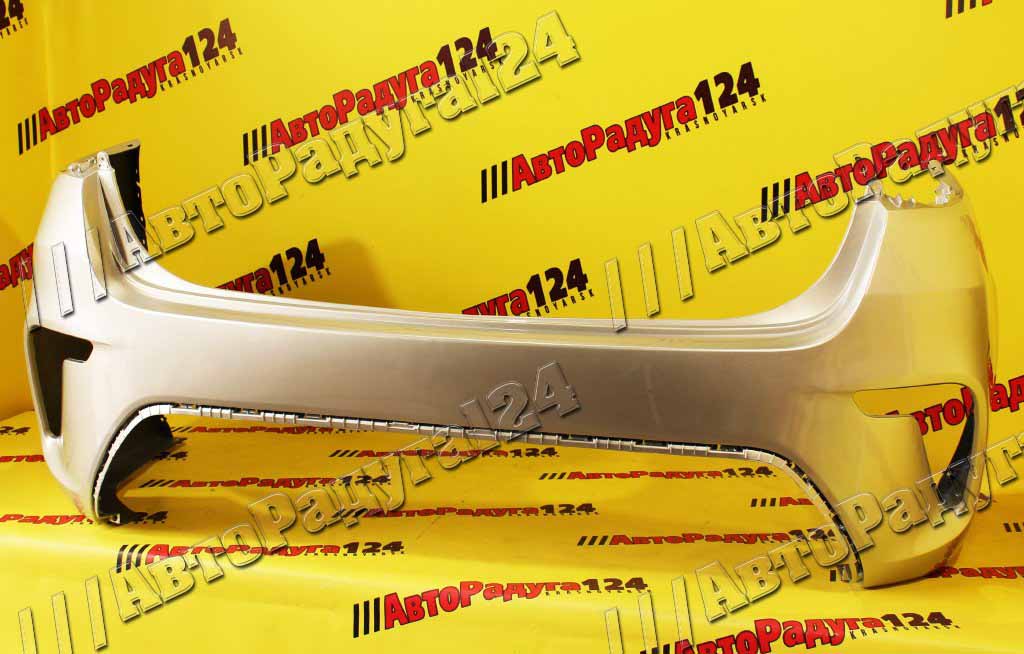 Бампер Kia Rio седан (2017-2020) задний Серебристый (RHM)