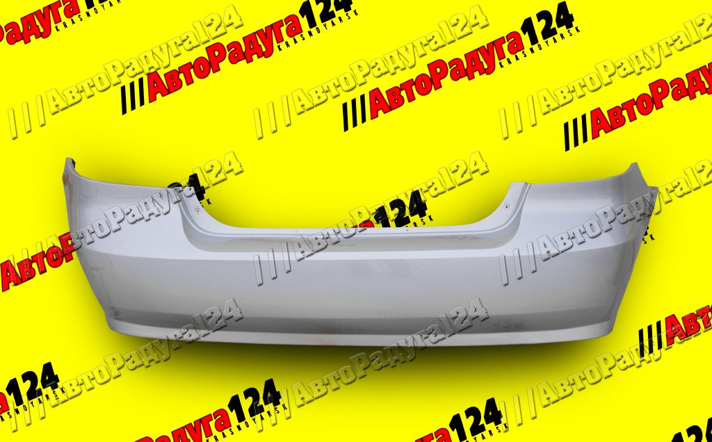 Бампер Chevrolet Aveo, Шевроле Авео седан (2006-2012) (T250) задний Switchblade Silver (GAN)