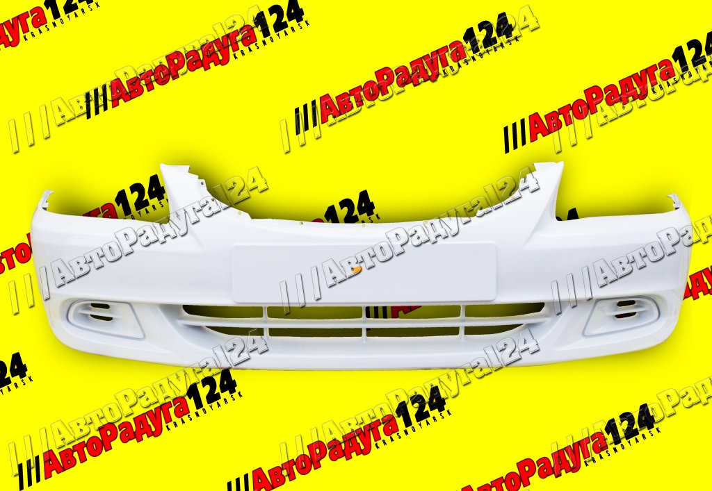 Бампер Hyundai Accent, Хендай Акцент передний Белый Айсберг (W02)