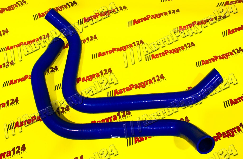 Патрубки охлаждения Лада Веста силикон усиленный синий (Компл.-2 шт.) (CS-20)