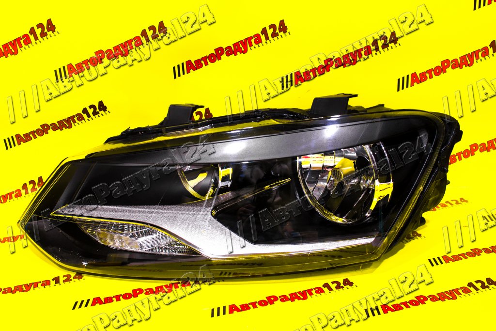 Фара Volkswagen Polo Х/Б (2009-2013), Седан (2015-) левая (мех.кор) (H7/H7)(JH20POL14001L) (Autotop)