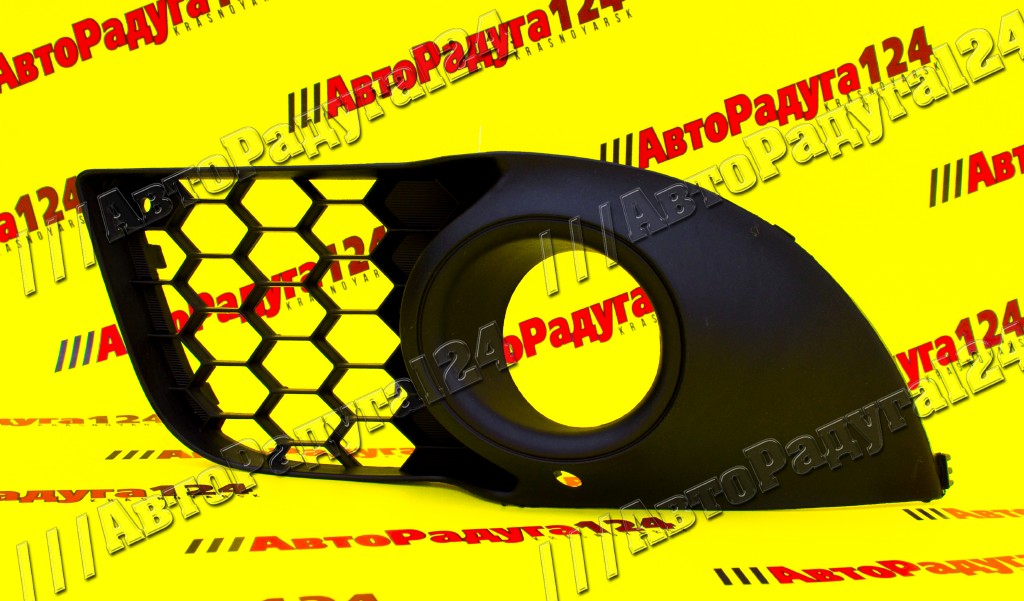 Облицовка ПТФ Mitsubishi Lancer X рестайлинг (2010-) левая сетка (STMBW5219A2)