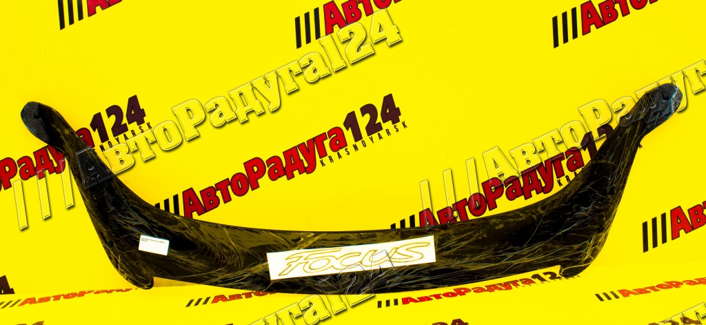 Мухобойка Ford Focus 2 рестайлинг (2008-2011) Евро (дефлектор капота) [F008] (RedNsk)