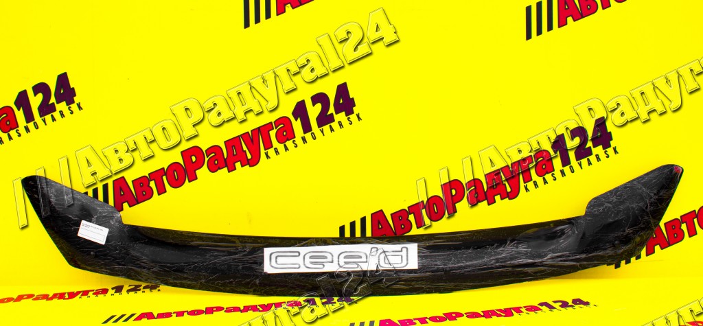 Мухобойка Kia Ceed (2012-2018) (JD) Евро (дефлектор капота) [K015] (RedNsk)