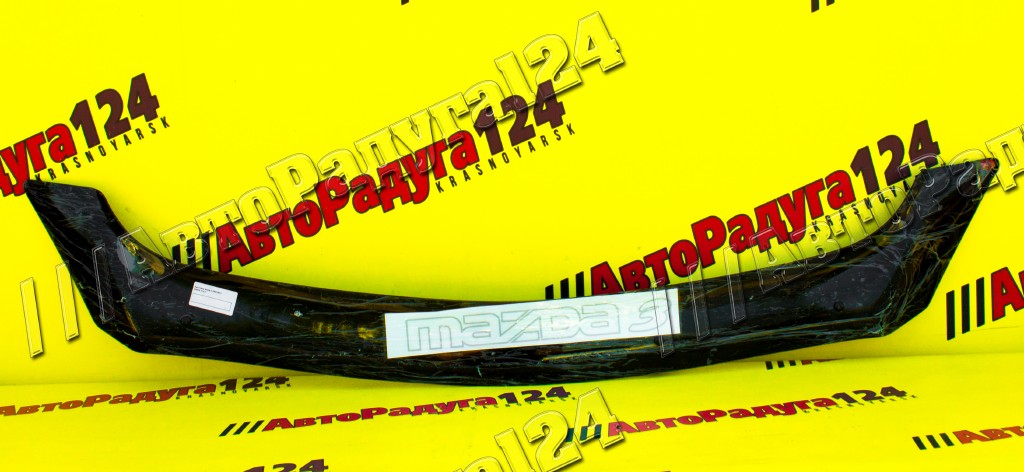 Мухобойка Mazda 3 (2009-2013) Евро (дефлектор капота) [Ma024] (RedNsk)