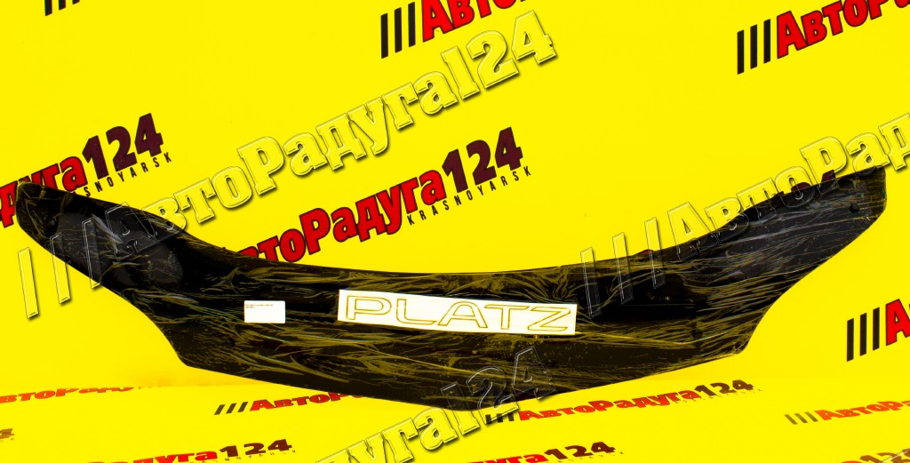 Мухобойка Toyota Platz (1999-2002) Евро (дефлектор капота) [T095] (RedNsk)