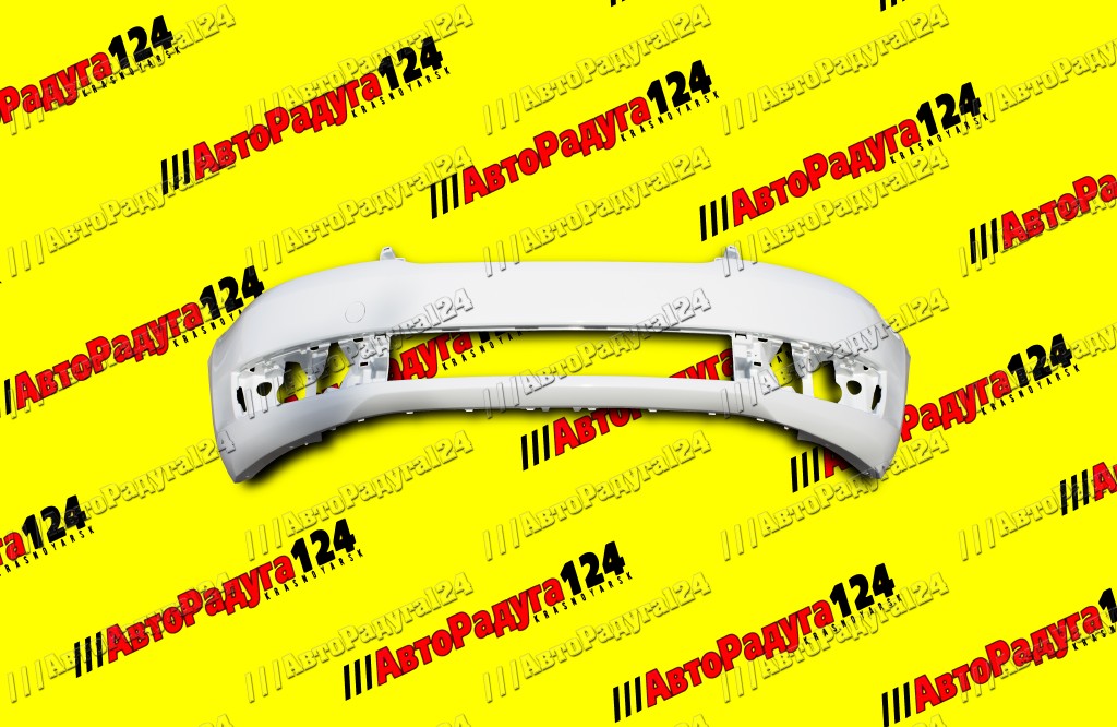 Бампер Skoda Rapid, Шкода Рапид (2012-2020) передний Candy White (LB9A)