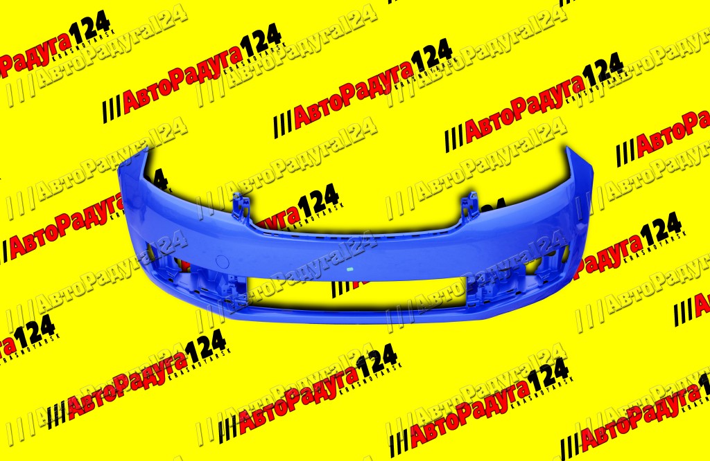 Бампер Skoda Rapid, Шкода Рапид (2012-2020) передний Denim Blue (LQ5X)