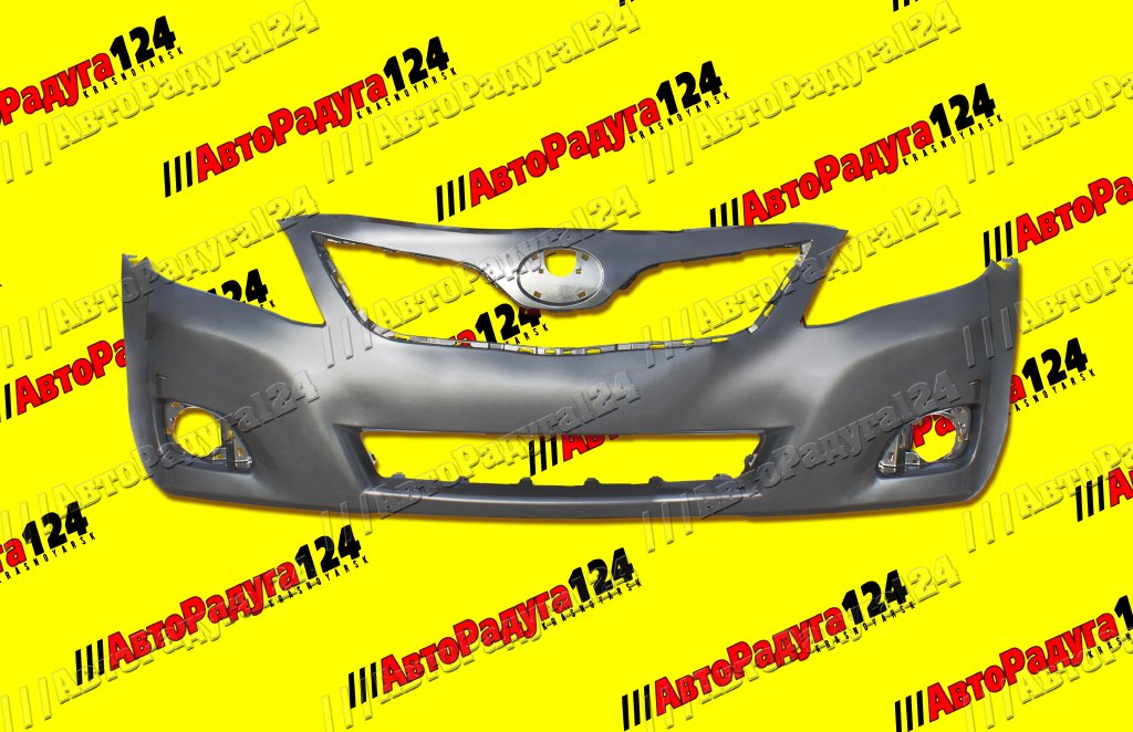 Бампер Toyota Camry, Тойота Камри (V40) (2010-) рестайлинг (круглые ПТФ) передний Magnetic Grey 1G3
