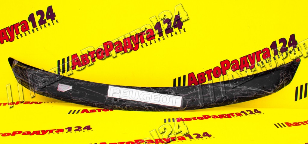 Мухобойка Peugeot 307 (2005-2008) Хэтчбек, Универсал Евро (дефлектор капота) [P004] (RedNsk) (Д)