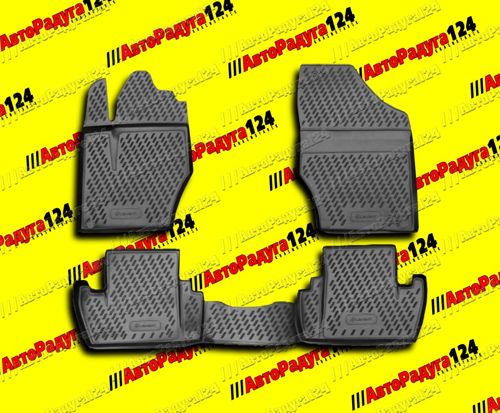 Коврики салонные Peugeot 308 (2007-2014) полиуретан [CARPGT00001] (Компл. 4 шт)