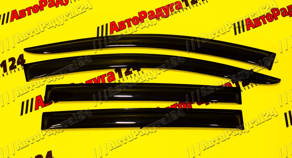 Ветровики Chevrolet Aveo (2012-2015) Хэтчбек [VCv007] (RedNsk)
