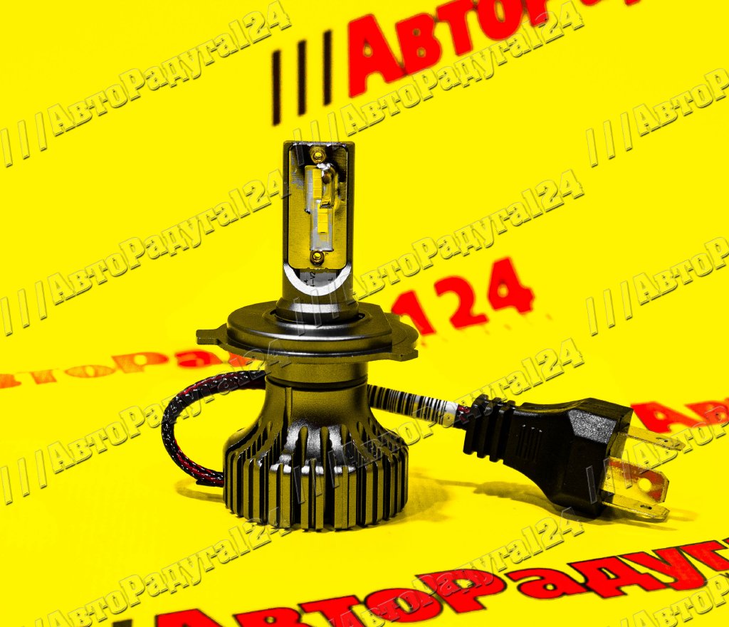 Автолампа светодиодная LED H4 H02s, 12V/24V, 21W, CSP (AMP)