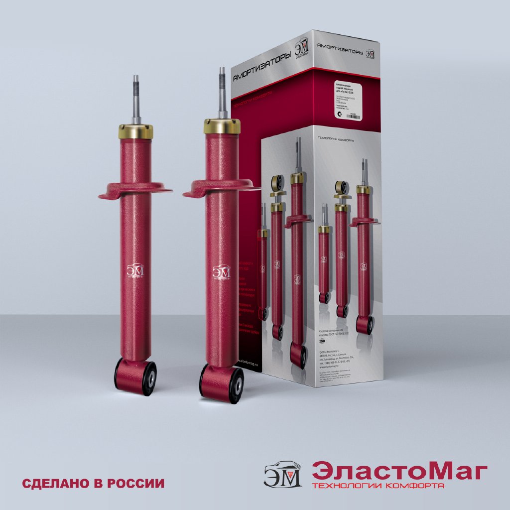Амортизатор ВАЗ 2110 масло ( ЭластоМаг) задний (EM20896) (Компл.-2 шт.)