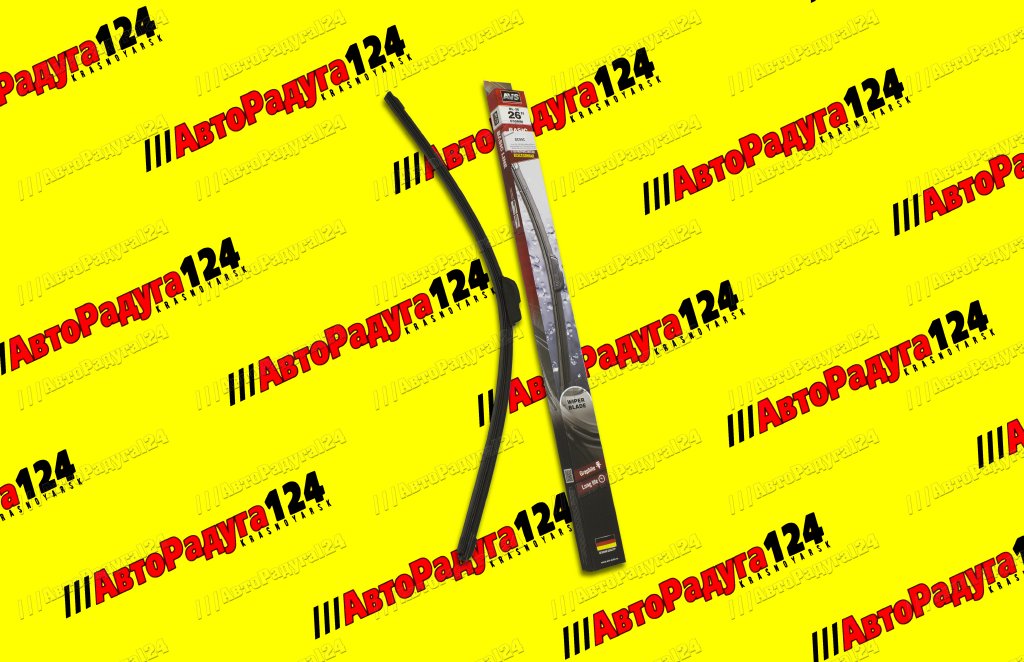 Щетка стеклоочистителя 650 мм/26" бескаркасная SSL-26 асимметричный спойлер/ГРАФИТНАЯ/ [BL-26] (Д)