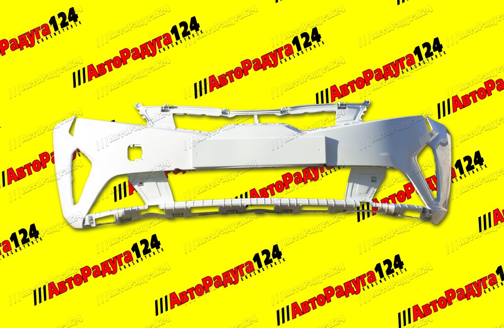 Бампер Kia Rio, Киа Рио (2020-) передний Белый (PGU)