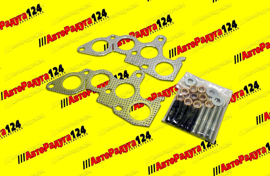 Прокладка коллектора ВАЗ 2109, 2114 (прокладки, шпильки, гайки, шайбы) (KVM-21083-1008081-01)