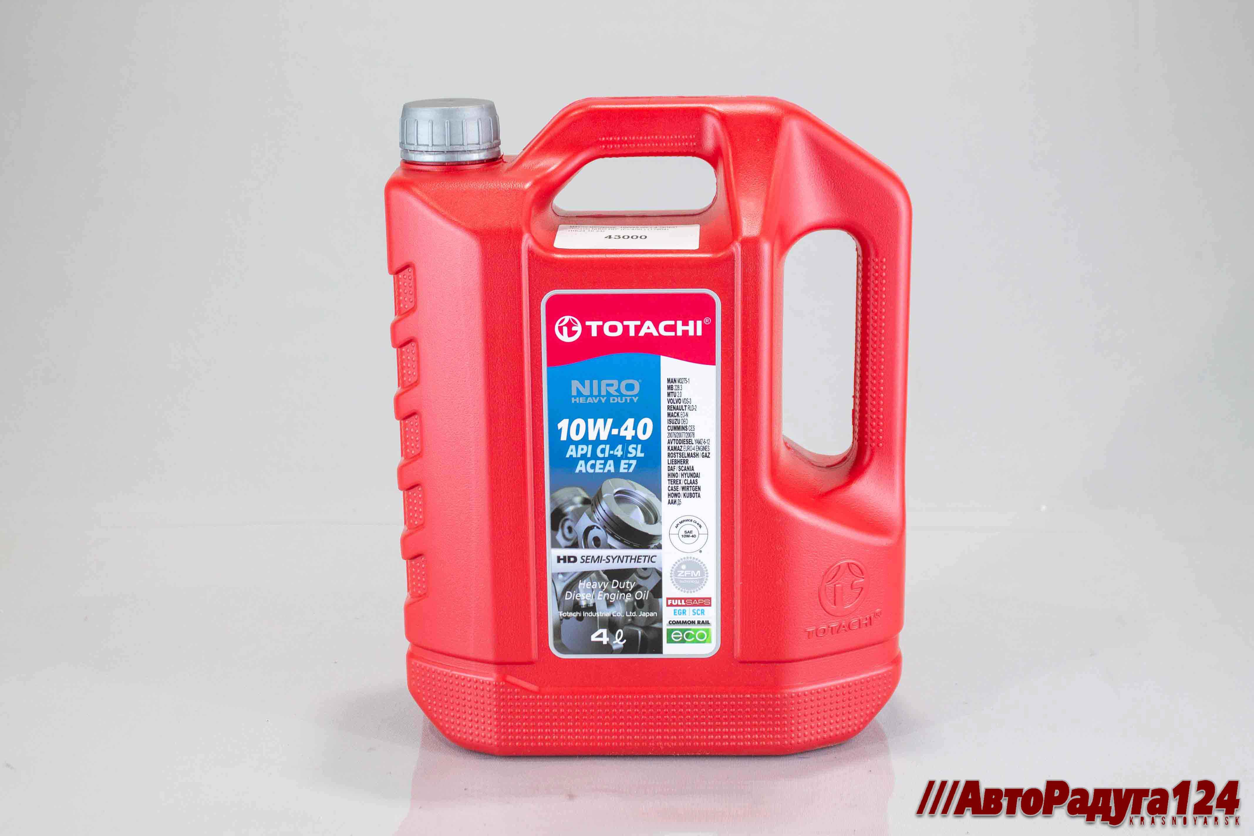 Масло моторное 10W40 п/с Totachi Niro HD  4л (CI-4/SL) (17904) (1D104)