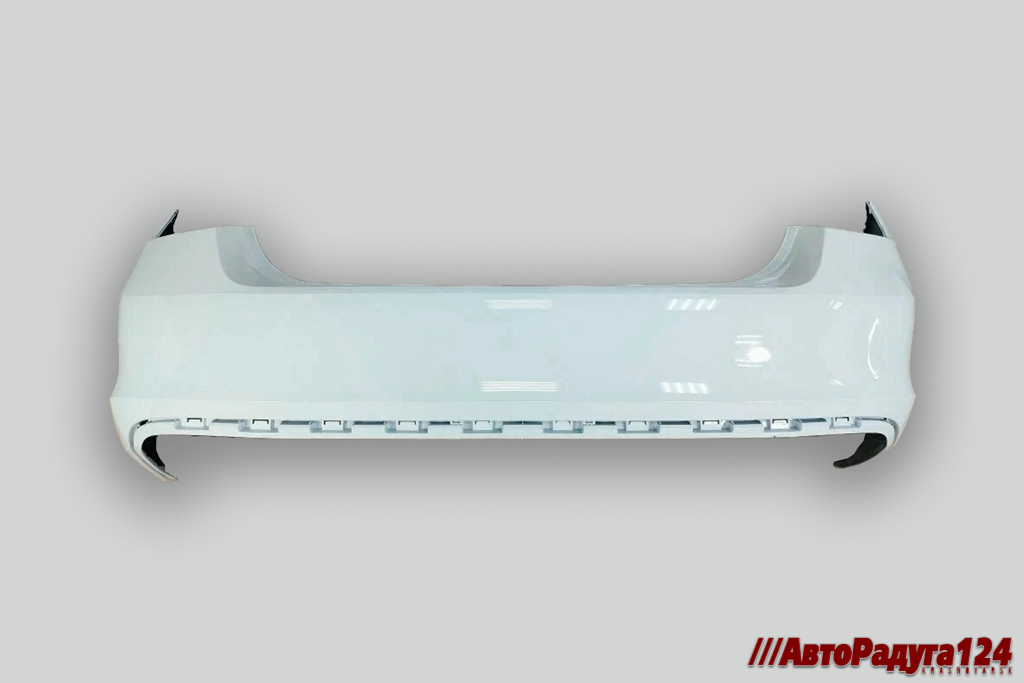 Бампер Skoda Rapid, Шкода Рапид (2012-2020) задний Белый (LC9A)