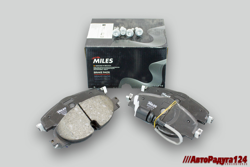 Колодки Audi A3, Skoda Octavia, Volkswagen Golf (2012-) передние (E400376) (Miles)