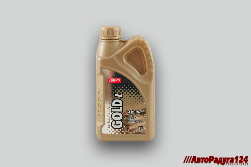 Масло моторное  5W40 синтетика Teboil Gold L  1л (API: SN Plus, SN/CF, ACEA: A3/B4) (3475040)