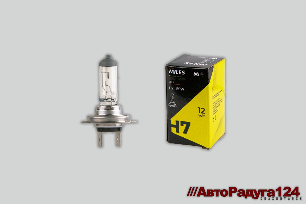 Автолампа H7 PX26d, 12V, 55W (BL026) (Miles)