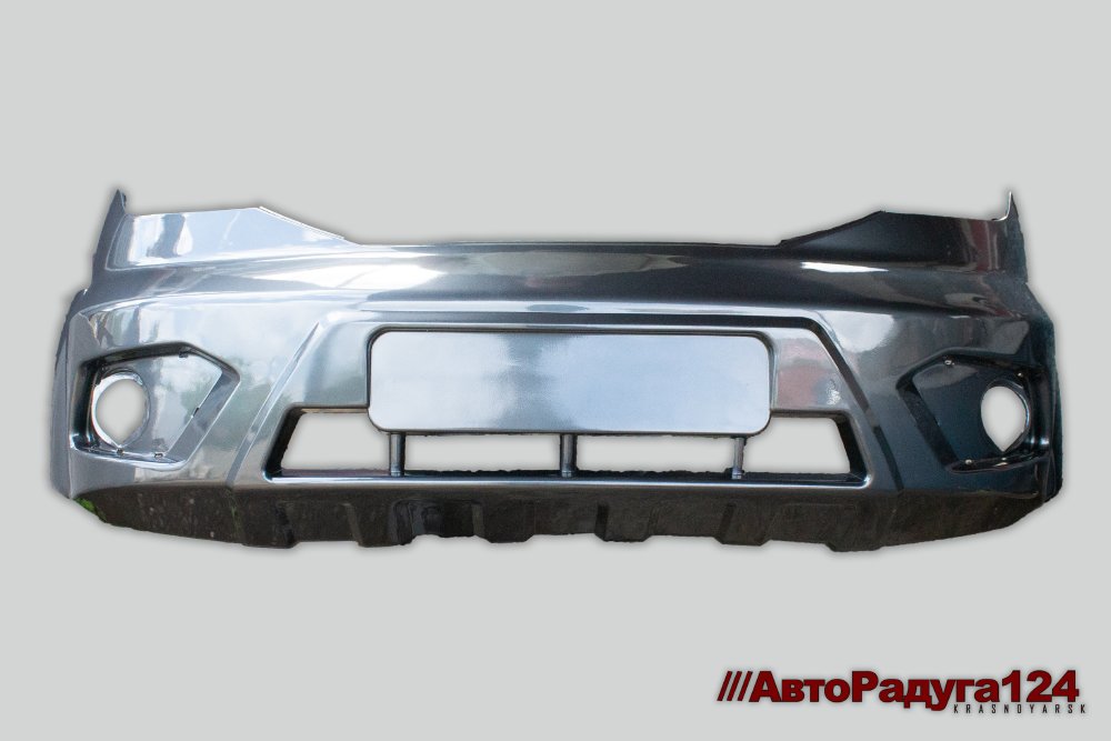 Бампер УАЗ Патриот, UAZ Patriot (2014-) передний Тайфун (918) Темно-Серый Н/О (31638-2803012)