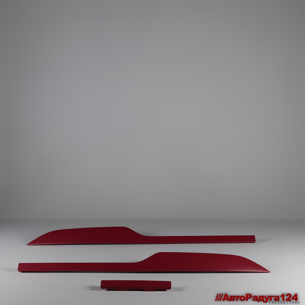 Молдинг переднего бампера Chery Tiggo 4 Pro (2020-)  нижний красный (Компл.) (JH21-5X21-016C)